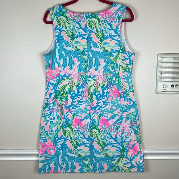 NWT Lilly Pulitzer Harper Shift Dress in Multi, Coral Bay Print, Size Large - Picture 6 of 14